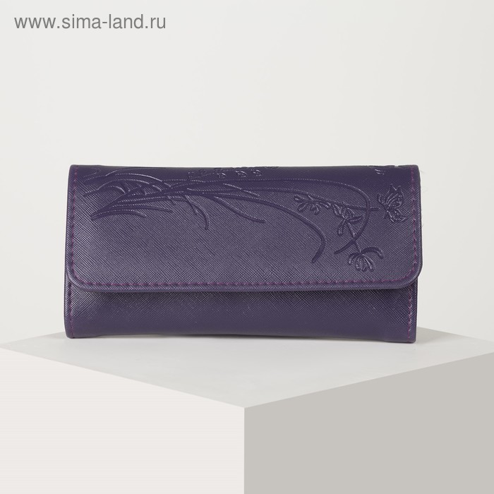 Кошелёк на кнопке, цвет тёмно-синий
Кошелёк на кнопке, цвет тёмно-синий