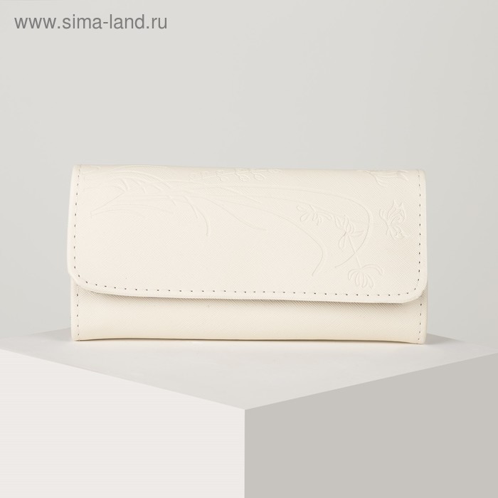 Кошелёк женский, 2 отдела на клапане, цвет молочный
Кошелёк женский, 2 отдела на клапане, цвет молочный