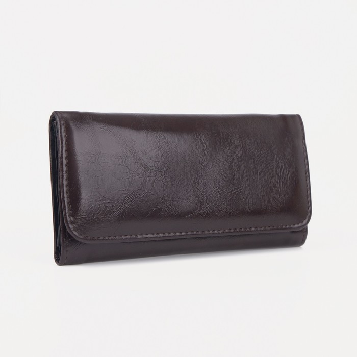 Кошелёк на кнопке, цвет коричневый
Кошелёк на кнопке, цвет коричневый