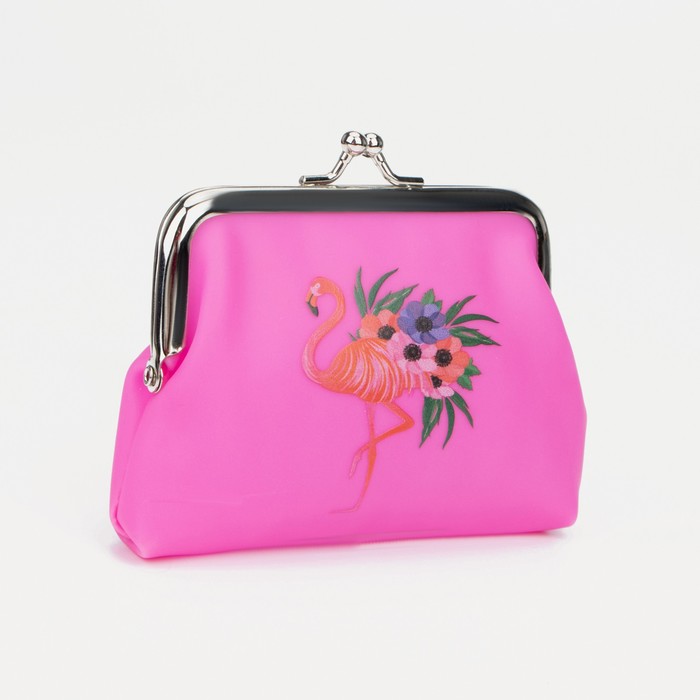 Кошелёк, отдел на фермуаре, цвет фуксия
Кошелёк, отдел на фермуаре, цвет фуксия