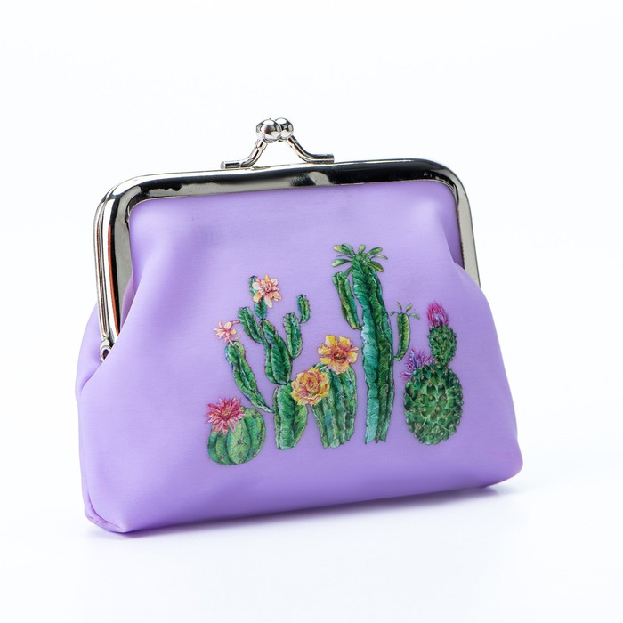 Кошелёк, отдел на фермуаре, цвет сиреневый
Кошелёк, отдел на фермуаре, цвет сиреневый