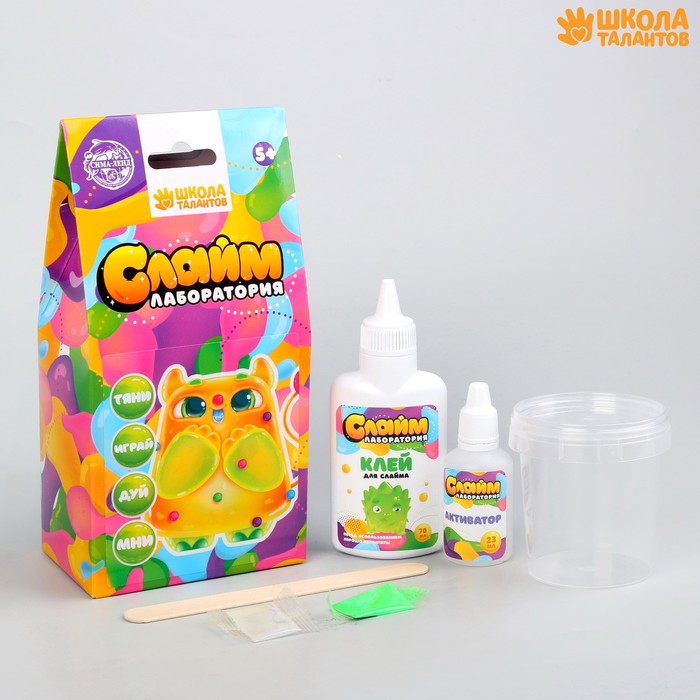 Малый набор «Сделай слайм», зелёный, 100 г
Малый набор «Сделай слайм», зелёный, 100 г