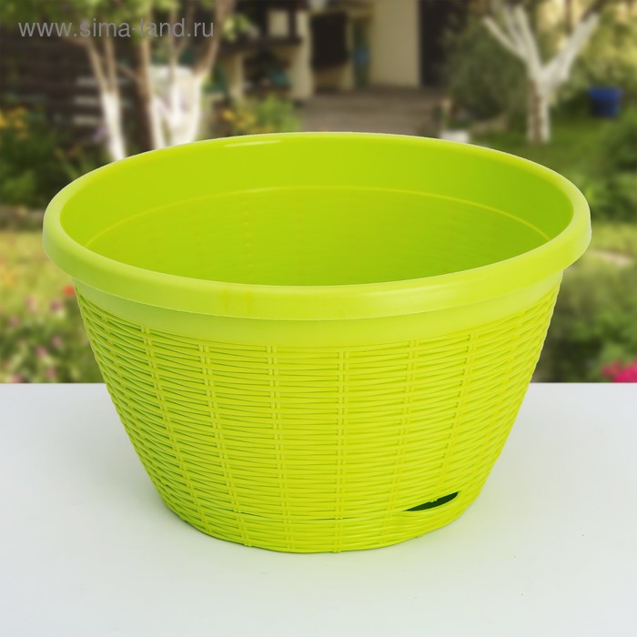 Кашпо с прикорневым поливом, 4,5 л, цвет фисташковый
Кашпо с прикорневым поливом, 4,5 л, цвет фисташковый