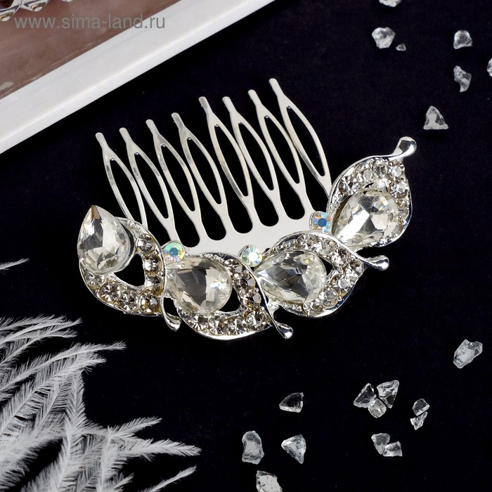 Гребень для волос "Сияющие капельки" 7*5 см
Гребень для волос "Сияющие капельки" 7*5 см