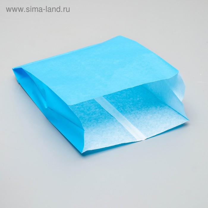 Пакет бумажный фасовочный, голубой, V-образное дно 23,9 х 17 х 7 см
Пакет бумажный фасовочный, голубой, V-образное дно 23,9 х 17 х 7 см