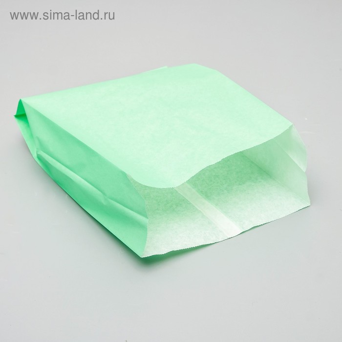 Пакет бумажный фасовочный, мятный, V-образное дно 23,9 х 17 х 7 см
Пакет бумажный фасовочный, мятный, V-образное дно 23,9 х 17 х 7 см