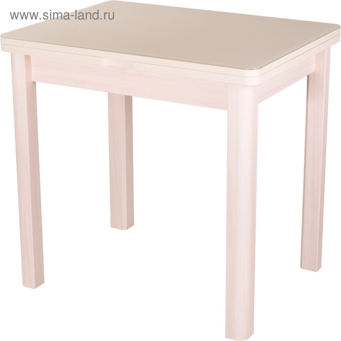 Стол раскладной Чинзано М-2, 600(1200)х800х750, Молочный дуб/стекло кремовое/опора 04МД 
Стол раскладной Чинзано М-2, 600(1200)х800х750, Молочный дуб/стекло кремовое/опора 04МД