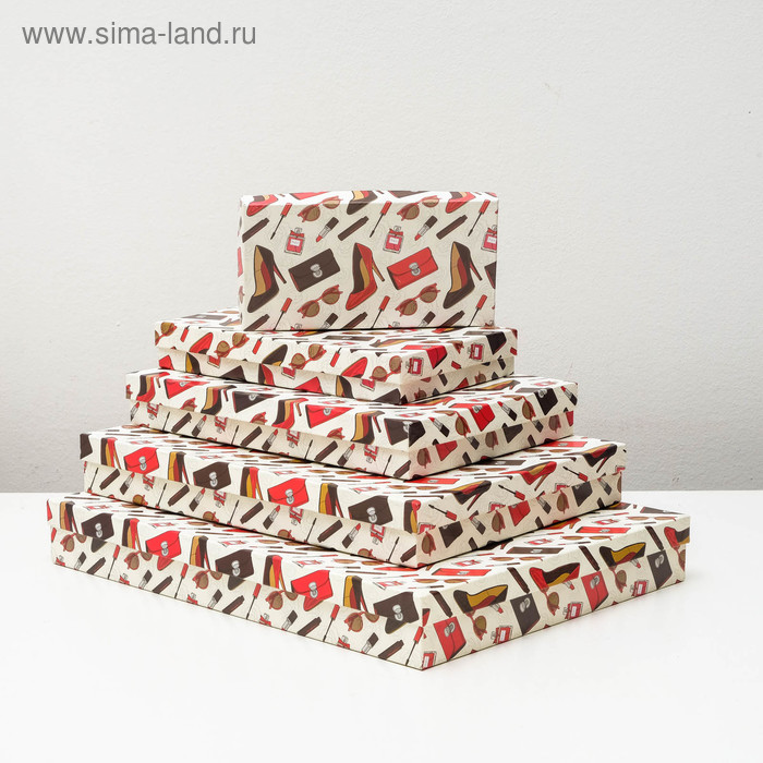 Набор коробок 5 в 1 "Woman", 40 х 30 х 5 - 20 х 10 х 3 см
Набор коробок 5 в 1 "Woman", 40 х 30 х 5 - 20 х 10 х 3 см