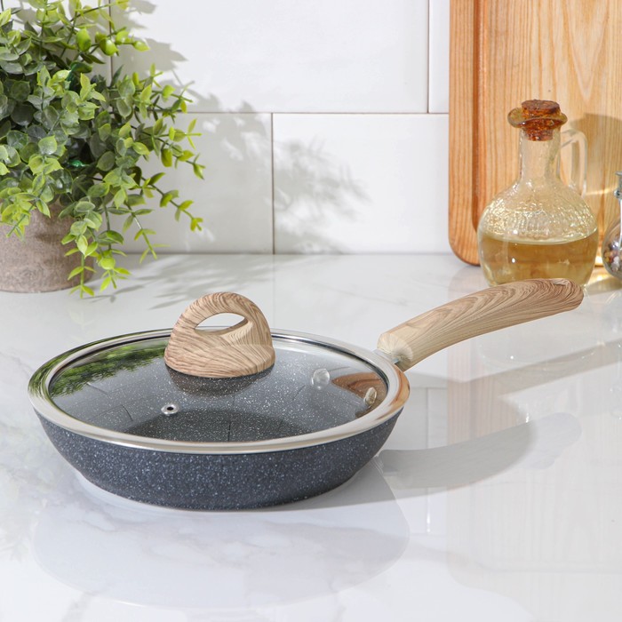 Сковорода кованая Huochu, 20×4,5 см, стеклянная крышка, пластиковая ручка, индукция, антипригарное покрытие, цвет серый
Сковорода кованая Huochu, 20×4,5 см, стеклянная крышка, пластиковая ручка, индукция, антипригарное покрытие, цвет серый