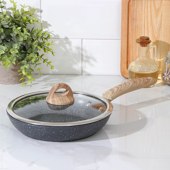 Сковорода кованая Huochu, 22×4,5 см, стеклянная крышка, пластиковая ручка, индукция, антипригарное покрытие, цвет серый
Сковорода кованая Huochu, 22×4,5 см, стеклянная крышка, пластиковая ручка, индукция, антипригарное покрытие, цвет серый