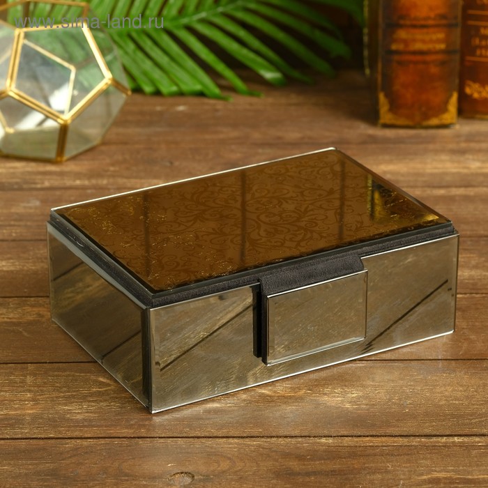 Шкатулка "Наваль" стекло 23,5х16х7,5 см
Шкатулка "Наваль" стекло 23,5х16х7,5 см