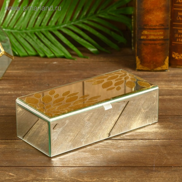 Шкатулка "Зухра" стекло 23,5х10,5х6,5 см
Шкатулка "Зухра" стекло 23,5х10,5х6,5 см