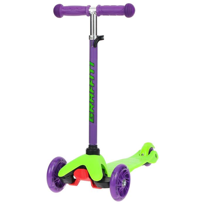 Самокат GRAFFITI, колеса световые PU 110/75 мм, ABEC 7
Самокат GRAFFITI, колеса световые PU 110/75 мм, ABEC 7