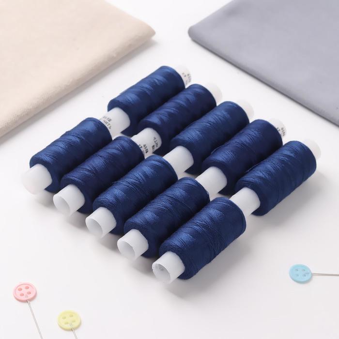 Набор ниток 40ЛШ, 200 м, 10 шт, цвет синий
Набор ниток 40ЛШ, 200 м, 10 шт, цвет синий