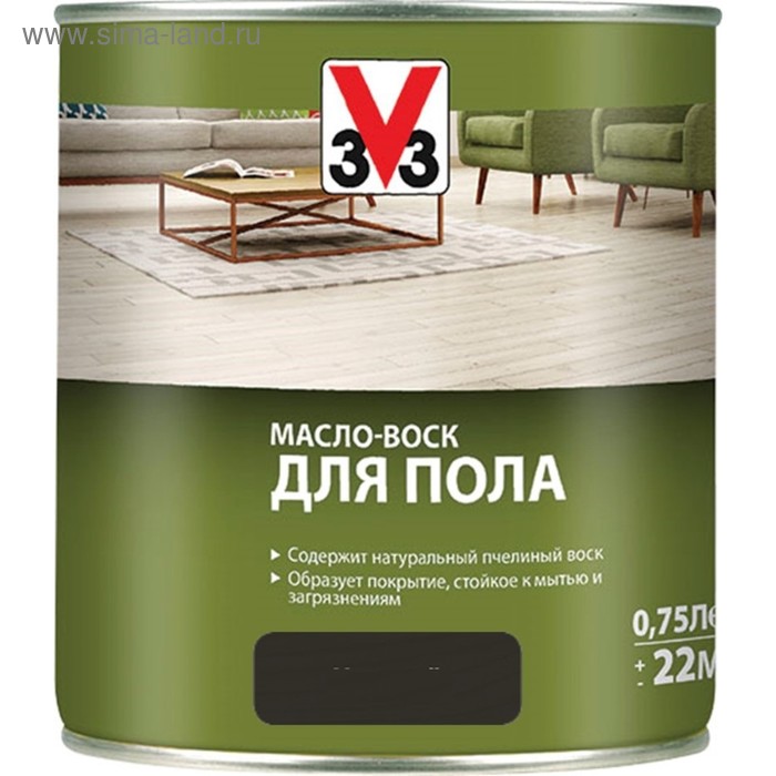 Масло-воск д/пола V33 черный 0,75л
Масло-воск д/пола V33 черный 0,75л