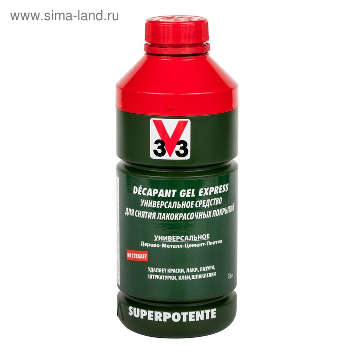 V33 Универсальное ср-во для снятия лакокрасочных покрытий 1л 
V33 Универсальное ср-во для снятия лакокрасочных покрытий 1л