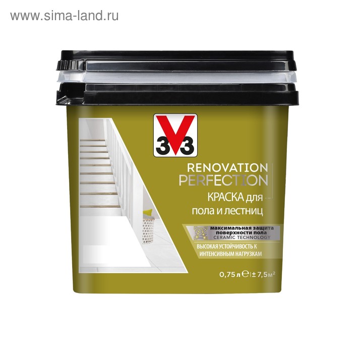 Краска для пола и лестниц RENOVATION PERFECTION Камень 0,75л
Краска для пола и лестниц RENOVATION PERFECTION Камень 0,75л