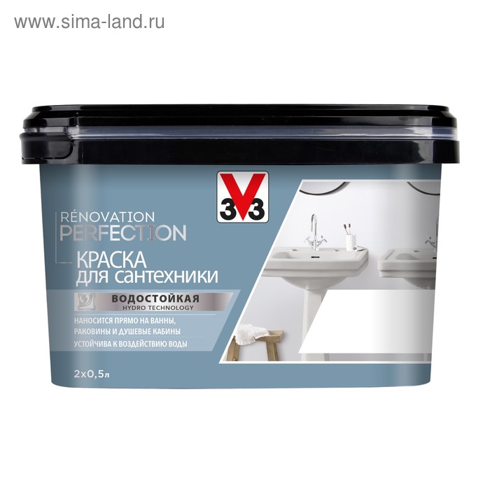 Краска для сантехники RENOVATION PERFECTION с защитным покрытием, Белая, 1л
Краска для сантехники RENOVATION PERFECTION с защитным покрытием, Белая, 1л