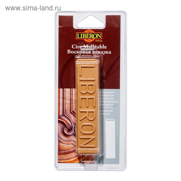 LIBERON Восковая замазка для дерева Дуб Светлый 50мл.
LIBERON Восковая замазка для дерева Дуб Светлый 50мл.