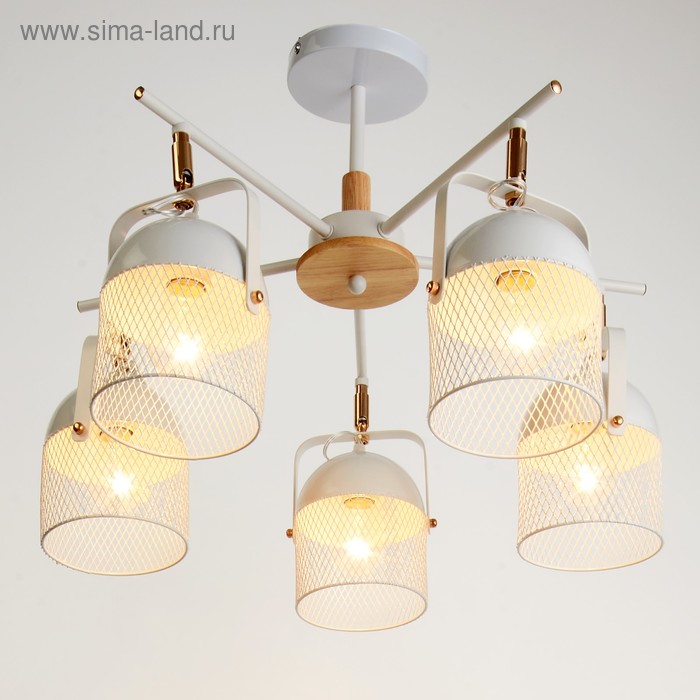 Люстра "Бирасо" 5x60Вт E27 белый-золото 58х58х40 см.
Люстра "Бирасо" 5x60Вт E27 белый-золото 58х58х40 см.