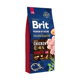 Сухой корм Brit Premium by Nature Senior L+XL для собак крупных и гигантских пород, 15 кг 
Сухой корм Brit Premium by Nature Senior L+XL для собак крупных и гигантских пород, 15 кг