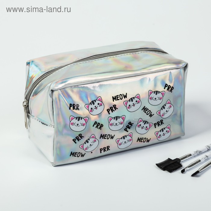 Косметичка-пенал MEOW, голографический ПВХ, 18х10х10 см
Косметичка-пенал MEOW, голографический ПВХ, 18х10х10 см