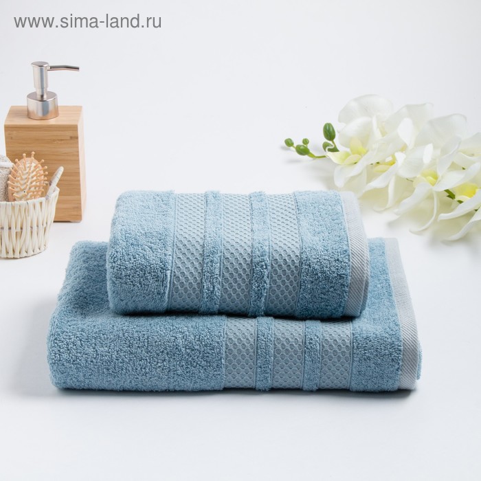 Комплект махровых полотенец в коробке DOGUS, 50х90, 70х130 см, цвет голубой
Комплект махровых полотенец в коробке DOGUS, 50х90, 70х130 см, цвет голубой