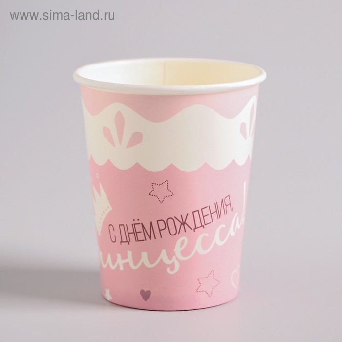 Стакан бумажный «Принцесса», 250 мл, набор 6 шт.
Стакан бумажный «Принцесса», 250 мл, набор 6 шт.