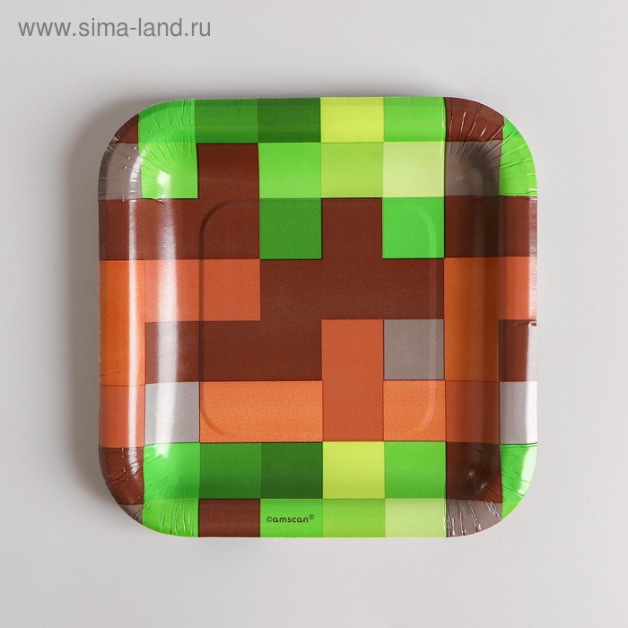 Тарелка бумажная Party!, квадратная, 17 см, набор 8 шт.
Тарелка бумажная Party!, квадратная, 17 см, набор 8 шт.