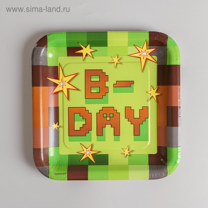 Тарелка бумажная Party!, квадратная, 23 см, набор 8 шт.
Тарелка бумажная Party!, квадратная, 23 см, набор 8 шт.