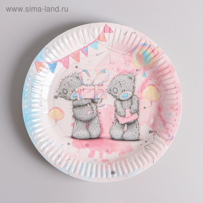 Тарелка бумажная Me To You, набор 6 шт., 23 см, акварель
Тарелка бумажная Me To You, набор 6 шт., 23 см, акварель