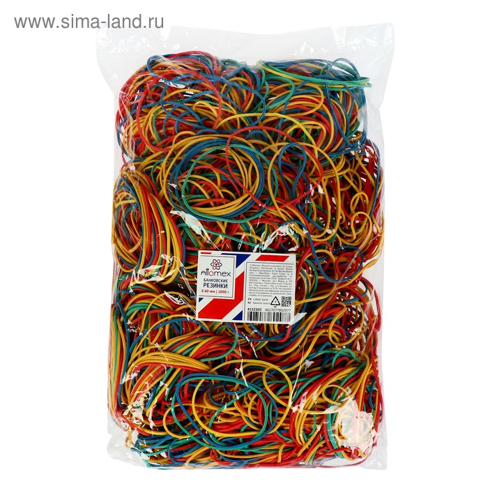 Банковская резинка 1000 г, Attomex, диаметр 60 мм, МИКС
Банковская резинка 1000 г, Attomex, диаметр 60 мм, МИКС