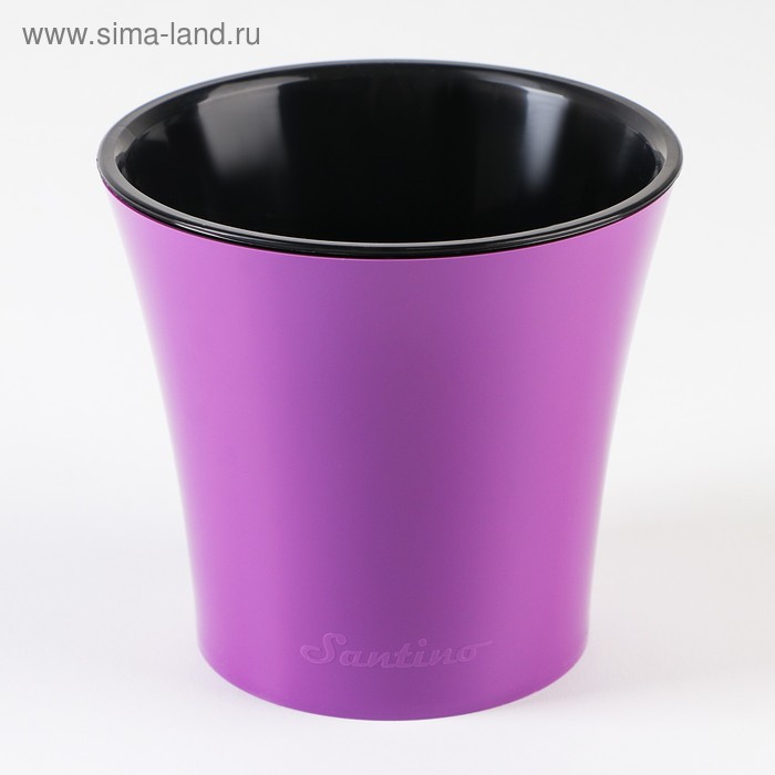 Кашпо со вставкой «Арте», 600 мл, цвет аметист-чёрный
Кашпо со вставкой «Арте», 600 мл, цвет аметист-чёрный