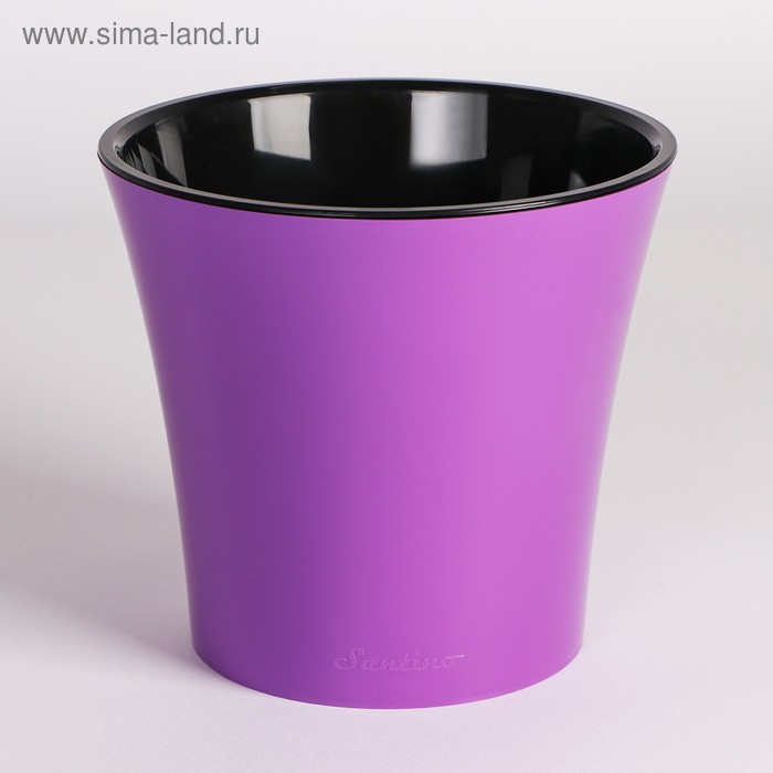 Кашпо со вставкой «Арте», 2 л, цвет аметист-чёрный
Кашпо со вставкой «Арте», 2 л, цвет аметист-чёрный