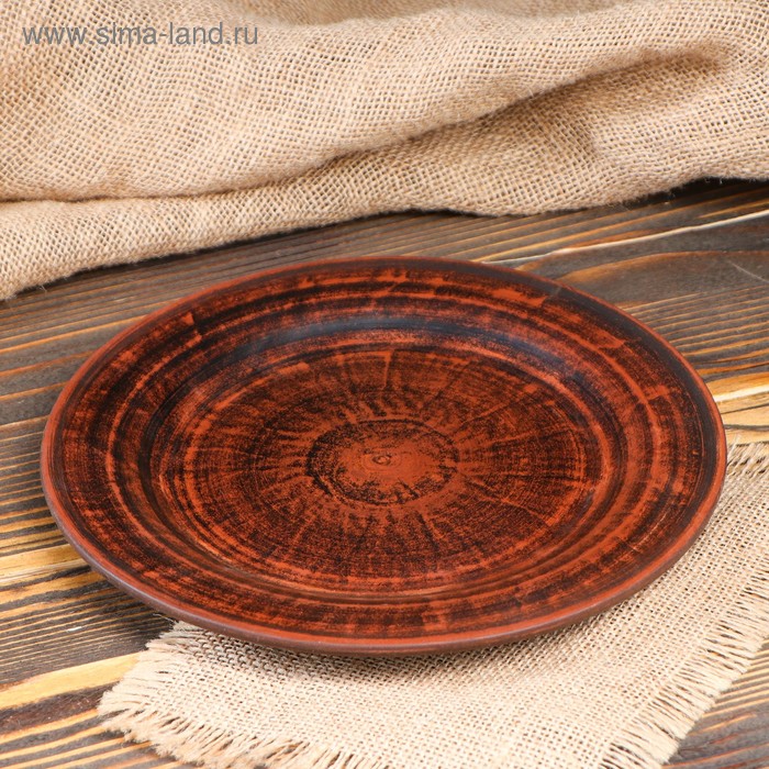 Тарелка "Гладкая", красная глина, 22 см
Тарелка "Гладкая", красная глина, 22 см