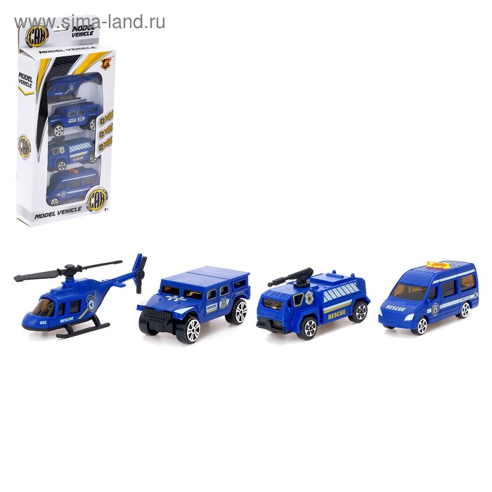 Набор машин «Полиция», 4 штуки
Набор машин «Полиция», 4 штуки