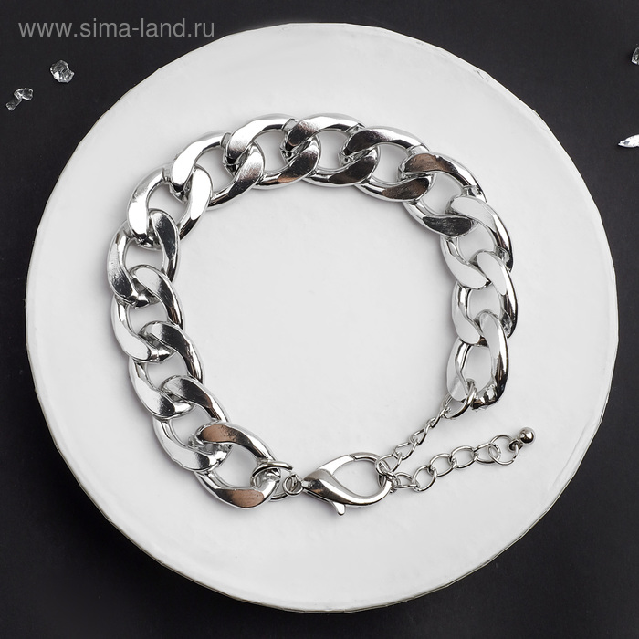 Браслет металл "Цепь" ретро, цвет серебро, 16,5 ,L=16,5см 
Браслет металл "Цепь" ретро, цвет серебро, 16,5 ,L=16,5см