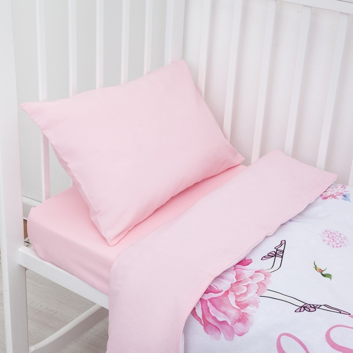 фото Постельное бельё детское крошка я "flower dance", 112х147 см, 60х120+20 см, 40х60 см, 100% хлопок