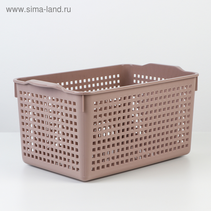 Корзина для хранения «Лофт», 5,3 л, 29,5×18,5×14,5 см, цвет мокка
Корзина для хранения «Лофт», 5,3 л, 29,5×18,5×14,5 см, цвет мокка