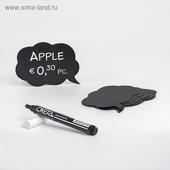 Набор 2 предмета: меловая табличка, маркер CLOUD, цвет чёрный
Набор 2 предмета: меловая табличка, маркер CLOUD, цвет чёрный