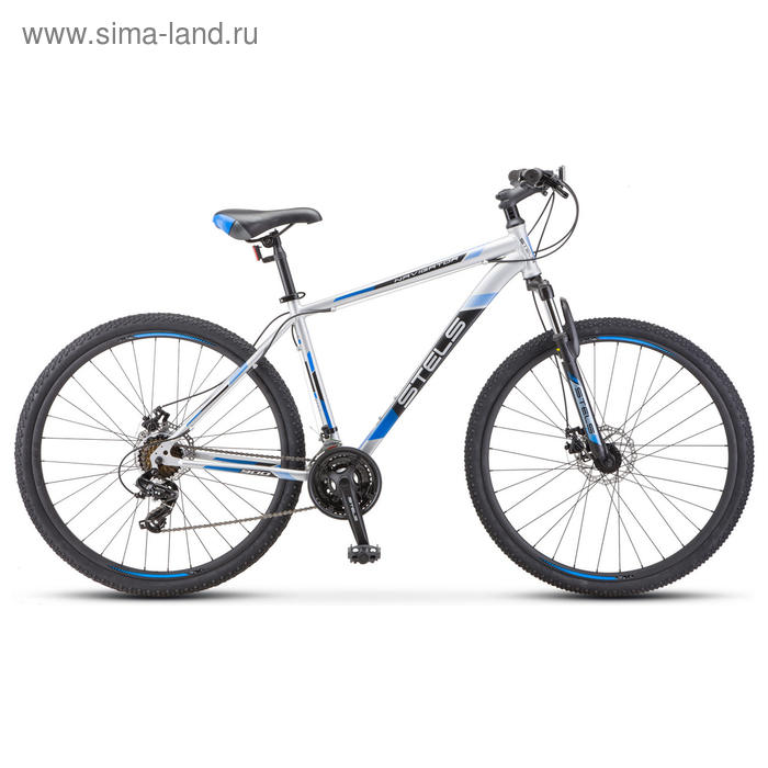 фото Велосипед 29" stels navigator-900 md, f010, цвет серебристый/синий размер 17,5"