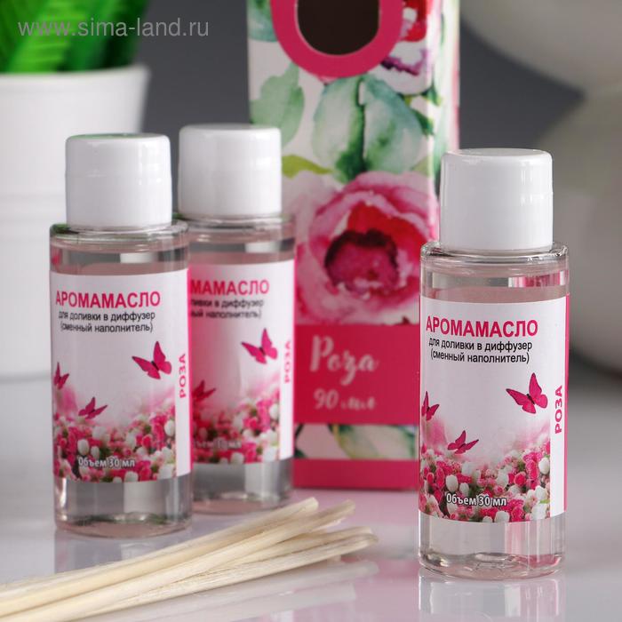 Набор аромамасел в диффузор "Роза" с ротанговыми палочками, 3 флакона по 30 мл
Набор аромамасел в диффузор "Роза" с ротанговыми палочками, 3 флакона по 30 мл