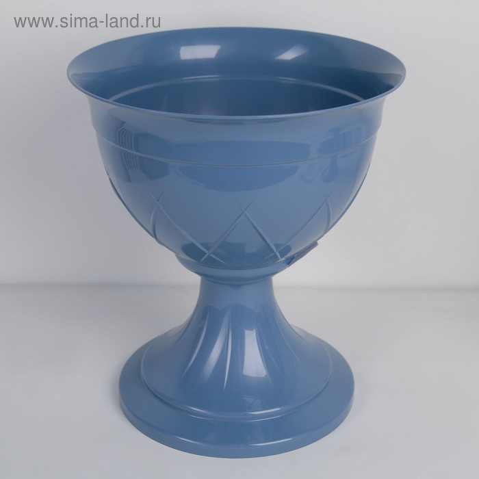 Вазон на ножке «Лилия», 14 л, цвет дымчатый синий
Вазон на ножке «Лилия», 14 л, цвет дымчатый синий