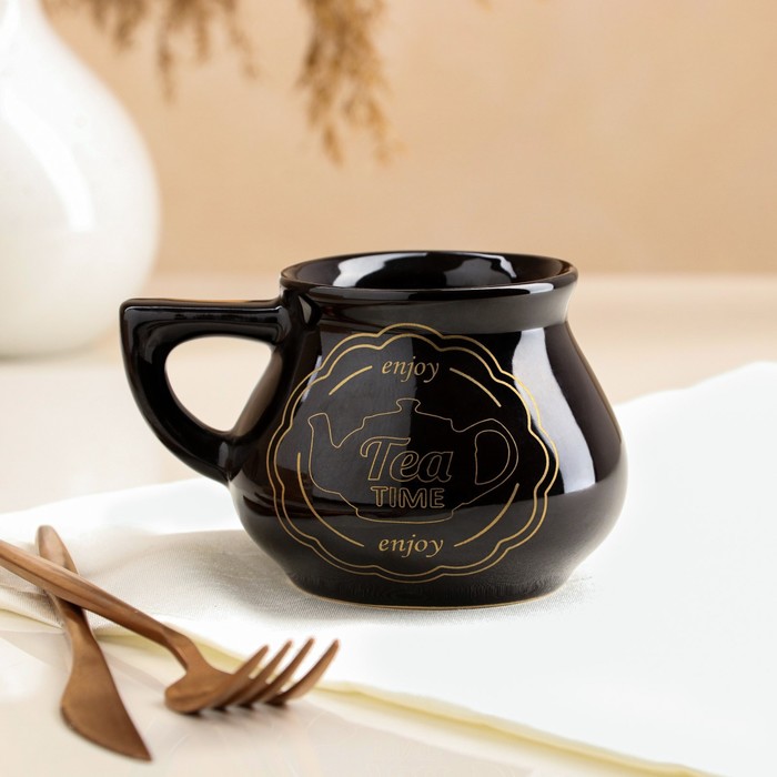 Чашка "Инжир", чёрная, золотая деколь чай, 0.3 л, микс
Чашка "Инжир", чёрная, золотая деколь чай, 0.3 л, микс