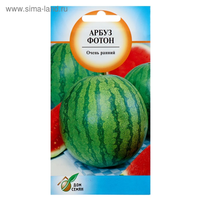 Семена Арбуз "Дом семян" "Фотон" 10 шт.
Семена Арбуз "Дом семян" "Фотон" 10 шт.