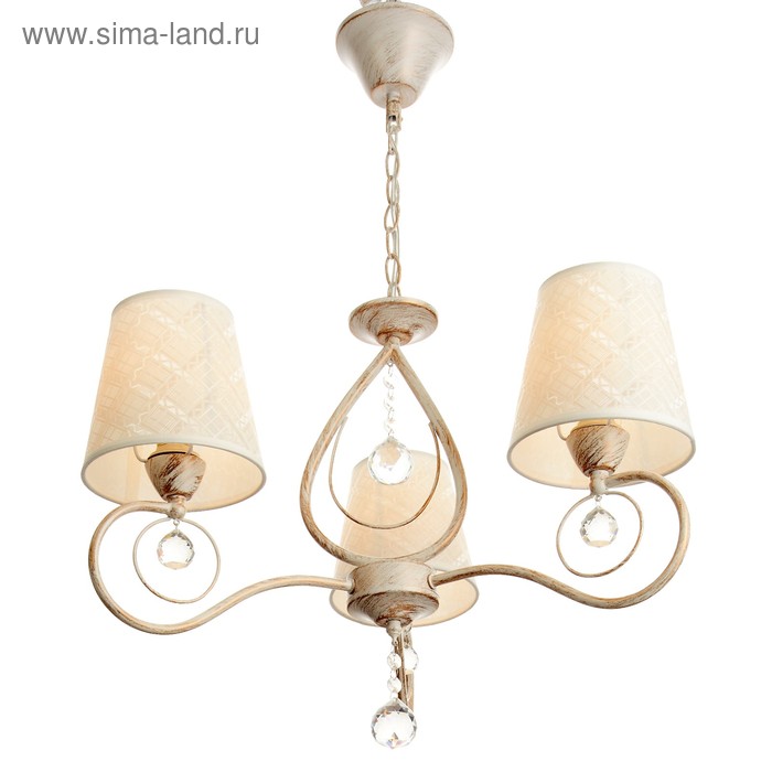 Люстра "Виржини" 3x40Вт E14 белый+золото 56x56x80 см.
Люстра "Виржини" 3x40Вт E14 белый+золото 56x56x80 см.