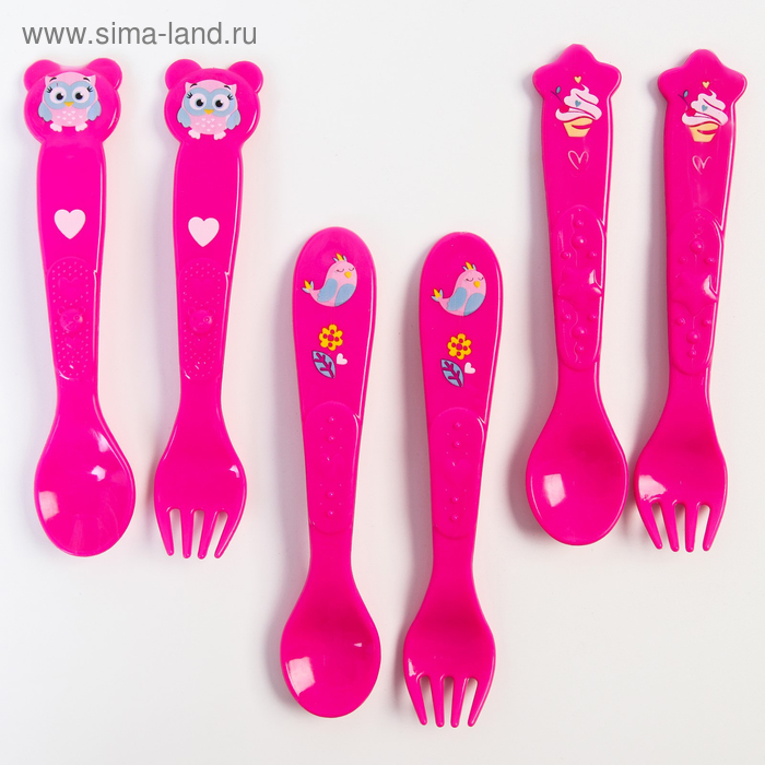 Набор для кормления: ложка и вилка «Для Малышки», от 5 мес., фуксия МИКС
Набор для кормления: ложка и вилка «Для Малышки», от 5 мес., фуксия МИКС