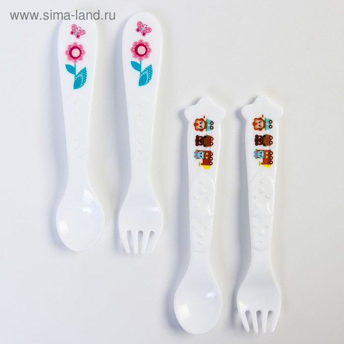Набор для кормления: ложка и вилка «Для Малыша», от 5 мес., белый МИКС
Набор для кормления: ложка и вилка «Для Малыша», от 5 мес., белый МИКС
