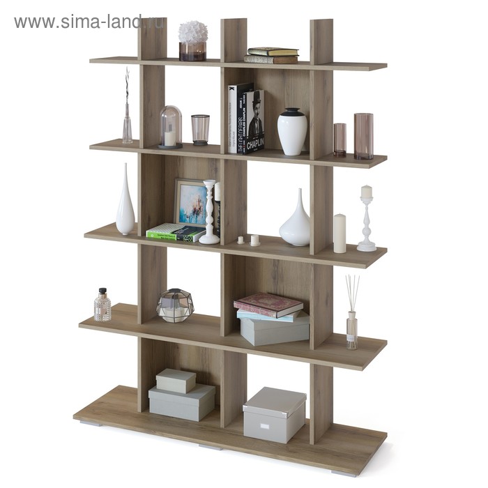 Стеллаж «СТ-5», 1200× 356× 1626 мм, цвет дуб делано 
Стеллаж «СТ-5», 1200× 356× 1626 мм, цвет дуб делано