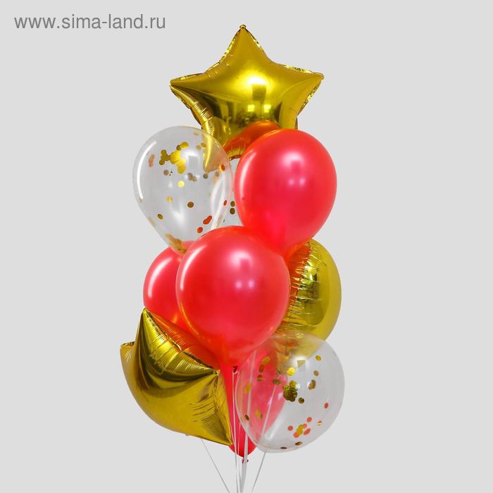Букет из шаров «Золотая любовь», сердце, звезда, фольга, латекс, набор 10 шт. 
Букет из шаров «Золотая любовь», сердце, звезда, фольга, латекс, набор 10 шт.